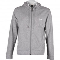 BOSS-Cashmere Zip-Thru Hooded Jacket, Medium Grey Melange-UNDERU