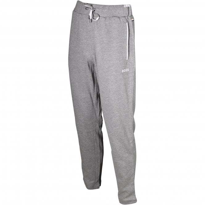 BOSS-Cashmere Jogging Bottoms, Medium Grey Melange-UNDERU