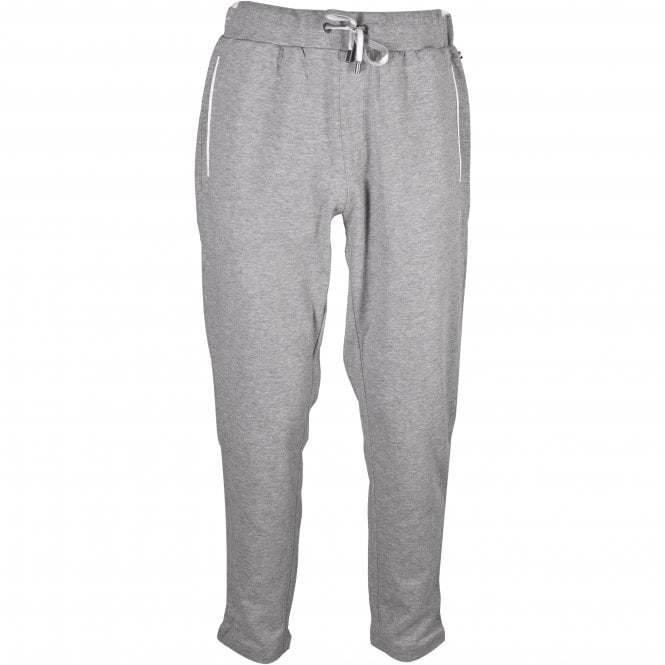 BOSS-Cashmere Jogging Bottoms, Medium Grey Melange-UNDERU