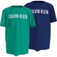 Calvin Klein-Boys 2-Pack Intense Power Logo T-Shirts, Teal/Blue-UNDERU