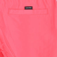 Calvin Klein-Logo Tape Swim Shorts, Pink Flash-UNDERU