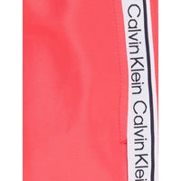 Calvin Klein-Logo Tape Swim Shorts, Pink Flash-UNDERU