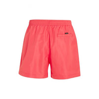 Calvin Klein-Logo Tape Swim Shorts, Pink Flash-UNDERU