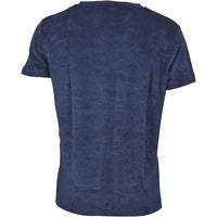 Calvin Klein-Logo Tape Towelling T-Shirt, Navy-UNDERU