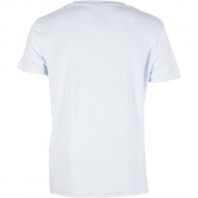 Calvin Klein-Logo Tape Towelling T-Shirt, Ice Storm Blue-UNDERU