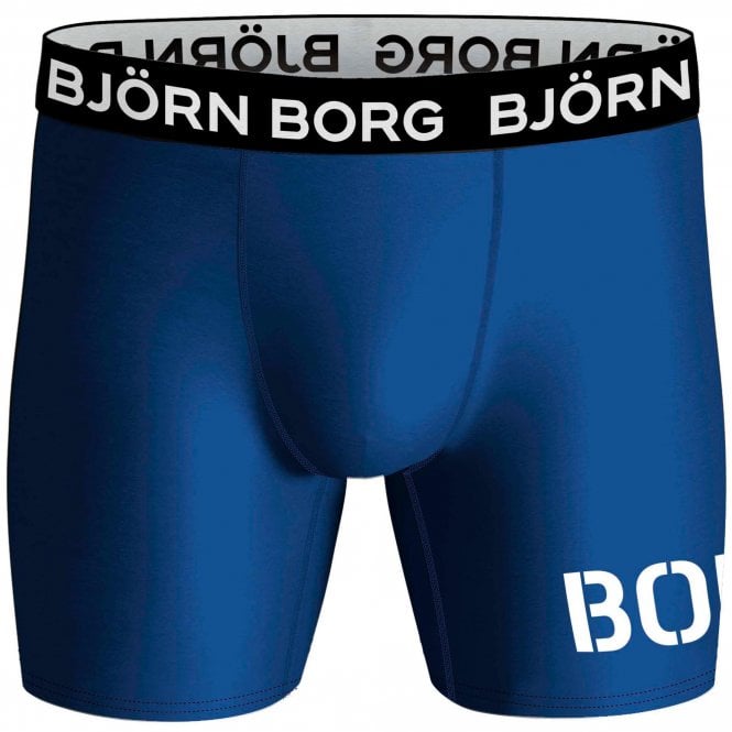 Bjorn Borg-Performance Boxer Brief, Blue-UNDERU