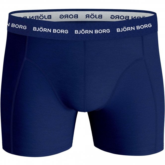 Bjorn Borg-3-Pack Camo & Solid Boxer Trunks, Blue Mix-UNDERU