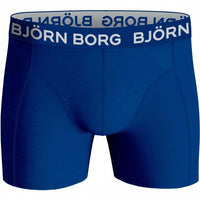 Bjorn Borg-5-Pack Classic Logo Boys Boxer Trunks, Black/Grey/Navy/Blue-UNDERU