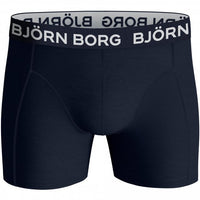 Bjorn Borg-5-Pack Classic Logo Boys Boxer Trunks, Black/Grey/Navy/Blue-UNDERU