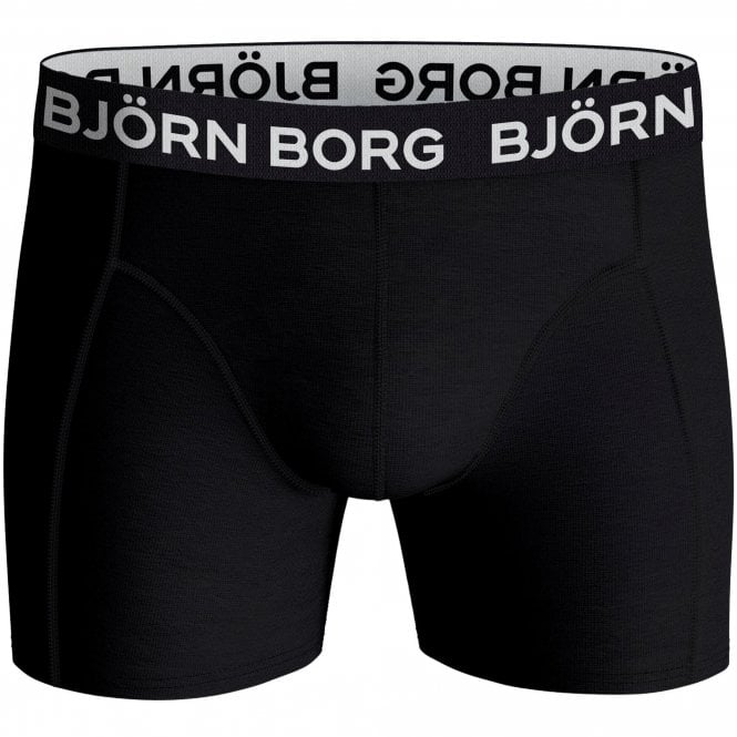 Bjorn Borg-3-Pack Classic Logo Boys Boxer Trunks, Black-UNDERU