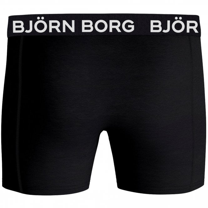 Bjorn Borg-3-Pack Classic Logo Boys Boxer Trunks, Black-UNDERU