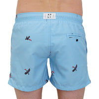 Apres-Toucan Swim Shorts, Desert Blue-UNDERU