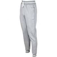 BOSS-Contemporary Loungewear Luxe Jogging Bottoms, Grey Melange-UNDERU