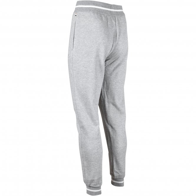 BOSS-Contemporary Loungewear Luxe Jogging Bottoms, Grey Melange-UNDERU