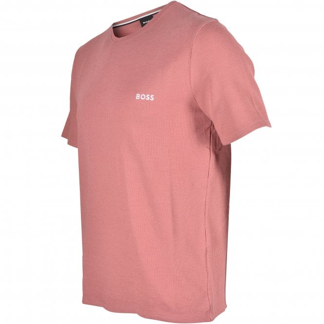 BOSS-Waffle Jersey T-Shirt, Open Pink-UNDERU