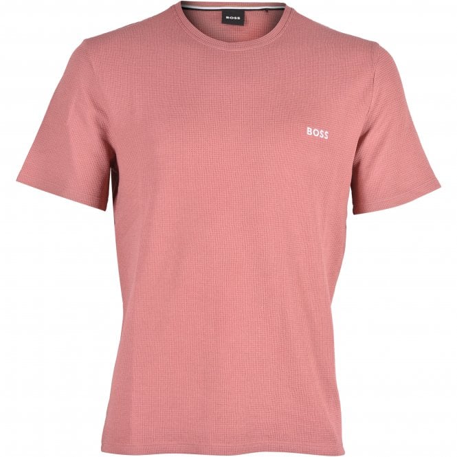 BOSS-Waffle Jersey T-Shirt, Open Pink-UNDERU