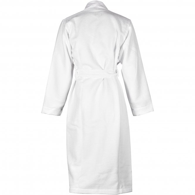 BOSS-Kimono Luxe Waffle Towelling Dressing Gown, White-UNDERU