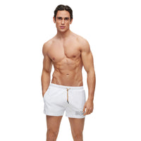 BOSS-Mooneye Swim Shorts, White-UNDERU