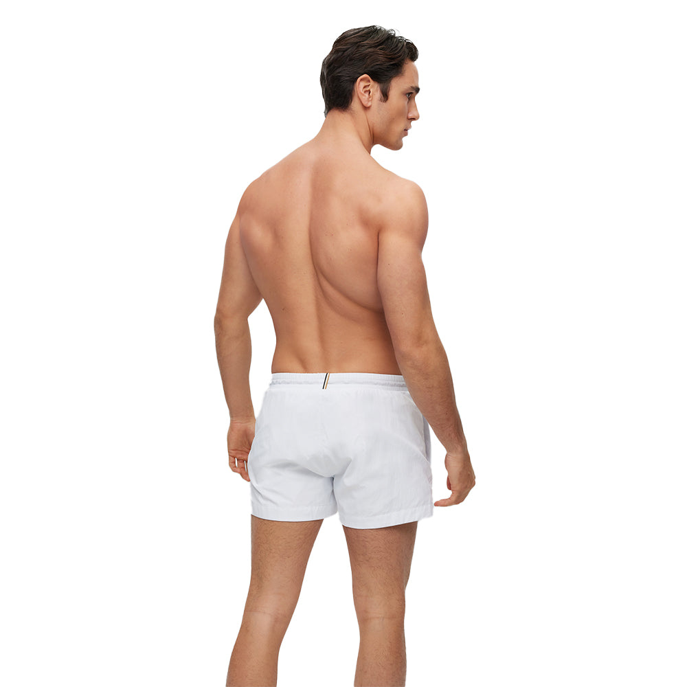 BOSS-Mooneye Swim Shorts, White-UNDERU