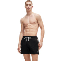 BOSS-Iconic Swim Shorts, Black-UNDERU