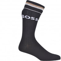 BOSS-3-Pack Combed Cotton Iconic Sports Socks, Black-UNDERU