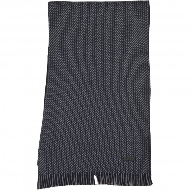 BOSS-Premium Beanie Hat & Scarf Gift Set, Dark Blue-UNDERU