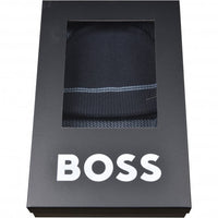 BOSS-Premium Beanie Hat & Scarf Gift Set, Dark Blue-UNDERU