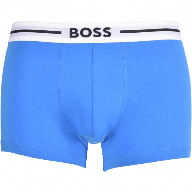 BOSS-3-Pack Bold Coloured Boxer Trunks, Blue/Khaki/Black-UNDERU