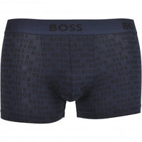 BOSS-3-Pack Logo Print Boxer Trunks Gift Set, Burgundy/Khaki/Navy-UNDERU