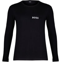 BOSS-Luxe Thermal Long-Sleeve Jersey Top, Black-UNDERU