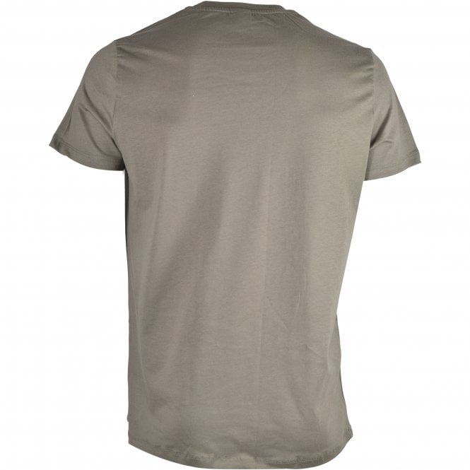 BOSS-Luxe Cotton 24 Crew-Neck Loungewear T-Shirt, Khaki/white-UNDERU