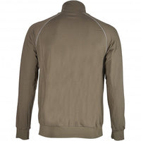 BOSS-Mix & Match Zip-Thru Loungewear Track Jacket, Khaki/grey-UNDERU