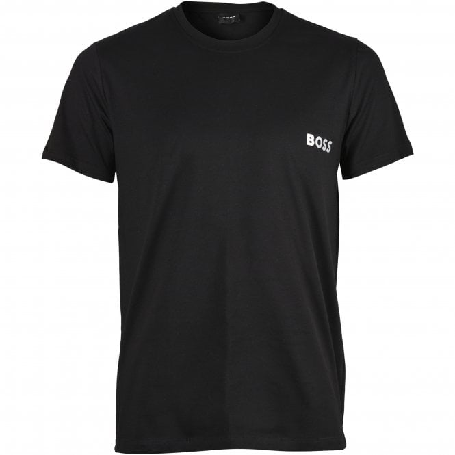 BOSS-Silver Logo T-Shirt & Boxer Trunk Gift Set, Black-UNDERU