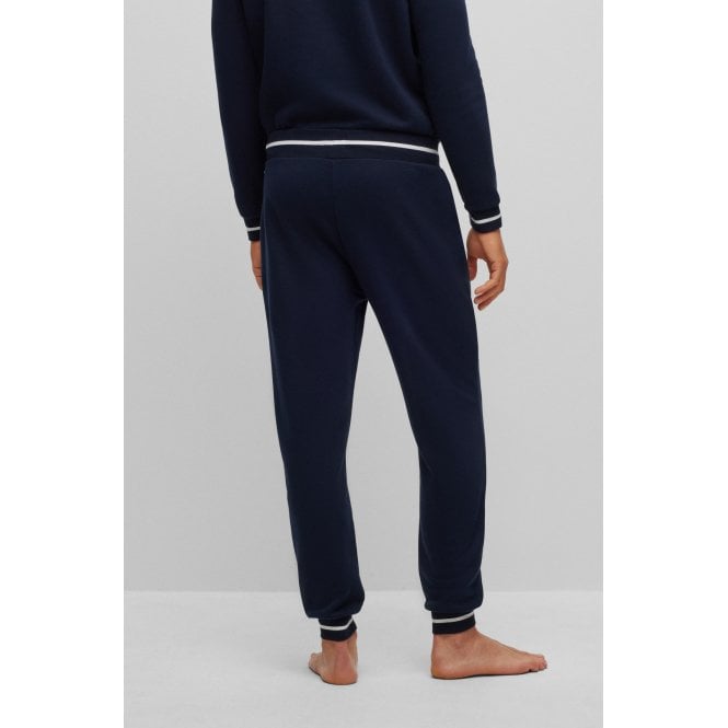 BOSS-Contemporary Loungewear Jogging Bottoms, Dark Blue Melange-UNDERU