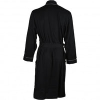 BOSS-Kimono Jersey Cotton Dressing Gown Gift Set, Black w/ silver trim-UNDERU