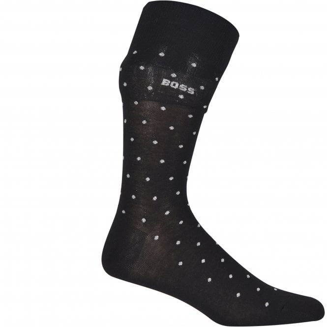 BOSS-2-Pack Silver Sparkle Socks Gift Box, Black-UNDERU