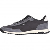 BOSS-Zayn Mixed-Material Trainers, Black-UNDERU