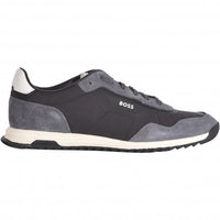 BOSS-Zayn Mixed-Material Trainers, Black-UNDERU