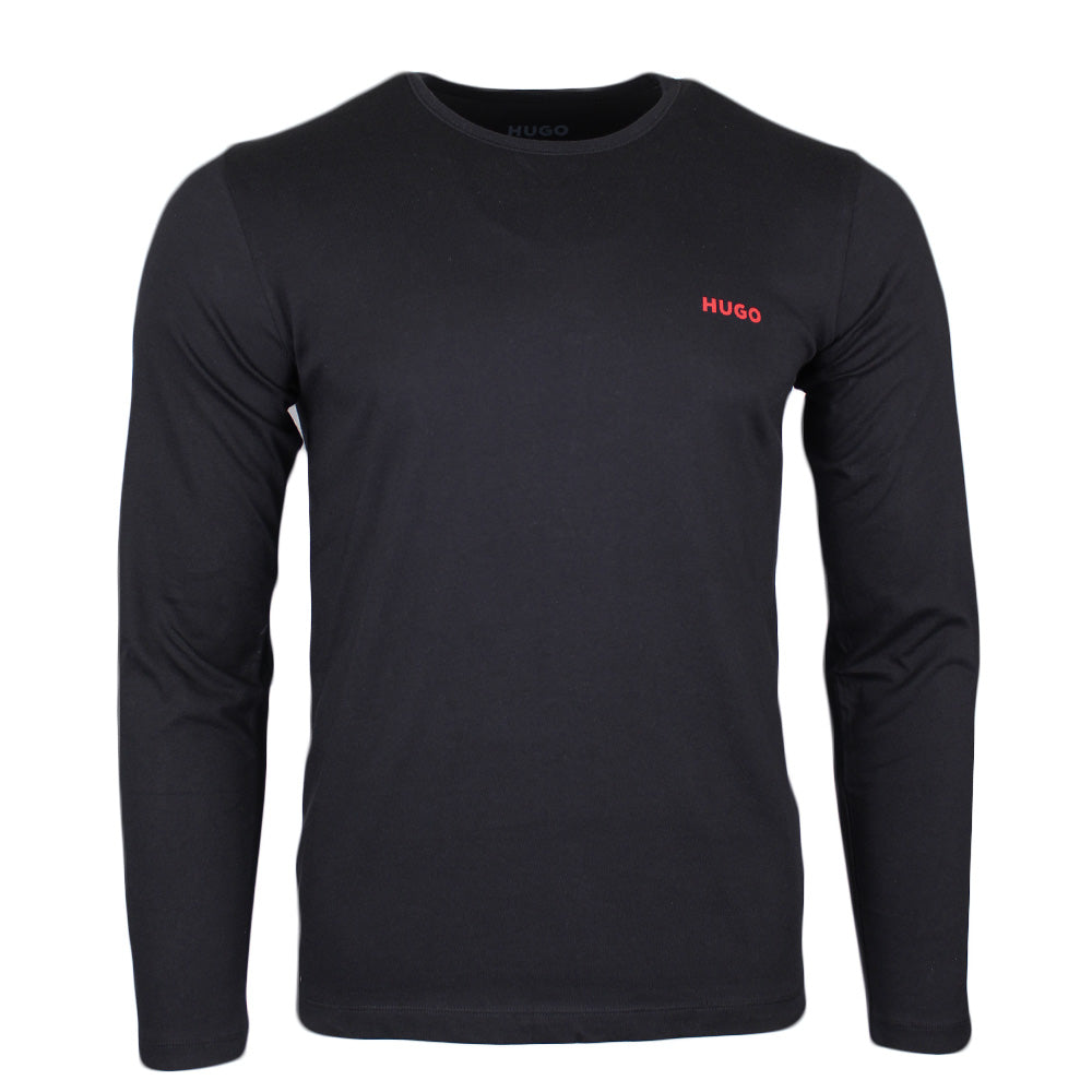 3-Pack Cotton Long-Sleeve T-Shirts, Black