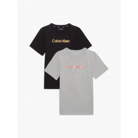 Calvin Klein-Boys 2-Pack Metallic Logo T-Shirts, Black/Grey-UNDERU