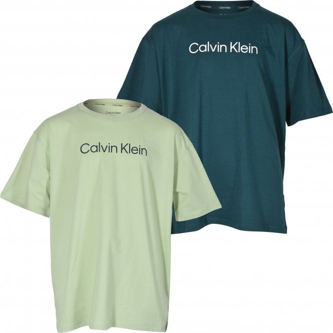 Calvin Klein-Boys 2-Pack Modern Logo T-Shirts, Lime/Green-UNDERU