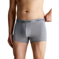 Calvin Klein-3-Pack Recycled Essentials Boxer Trunks, Black/Stone/Grey-UNDERU