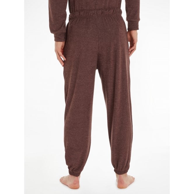 Calvin Klein-Cozy Lounge Jogging Bottoms, Deep Mahogany-UNDERU