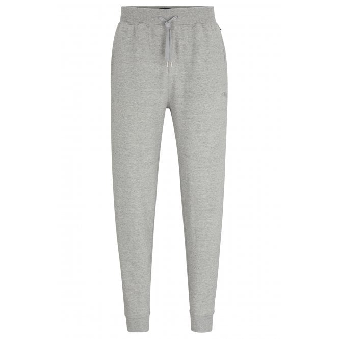 BOSS-Cozy Jogging Bottoms, Medium Grey Melange-UNDERU