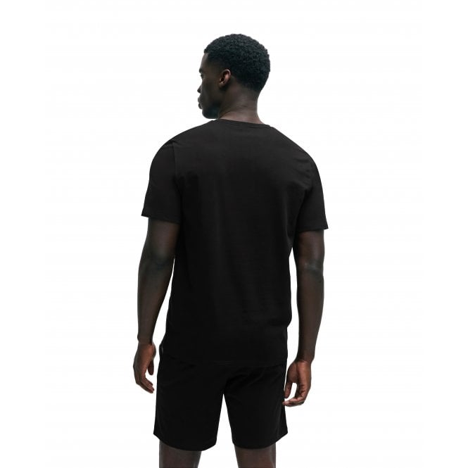 BOSS-Luxe Jersey Crew-Neck Loungewear T-Shirt, Black-UNDERU