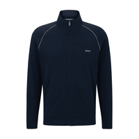 BOSS-Mix & Match Zip-Thru Loungewear Track Jacket, Navy-UNDERU