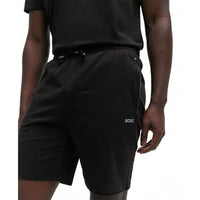 BOSS-Stretch Cotton Lounge Shorts, Black-UNDERU