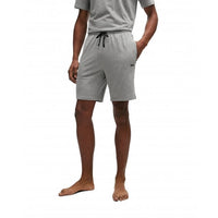 BOSS-Stretch Cotton Lounge Shorts, Grey-UNDERU