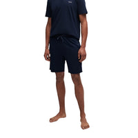 BOSS-Stretch Cotton Lounge Shorts, Navy-UNDERU