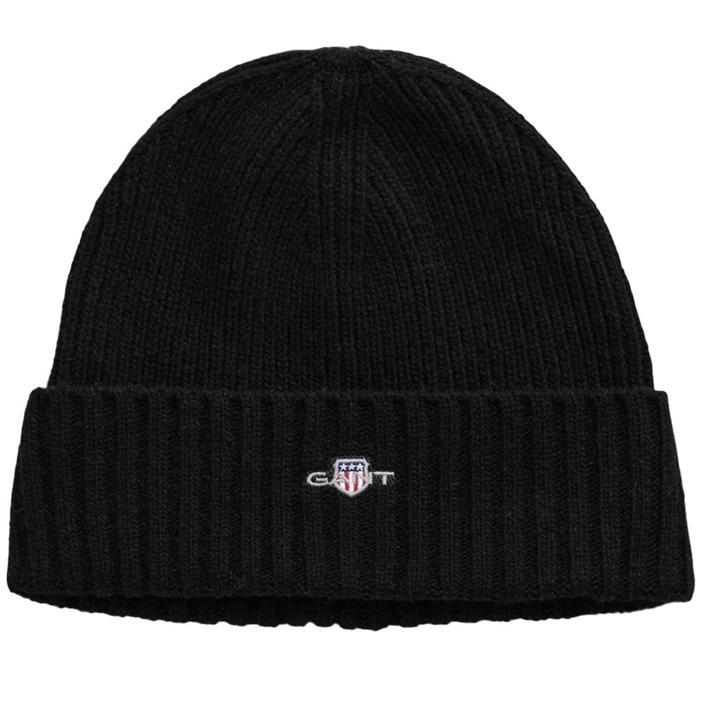 gant-mens-black-beanie